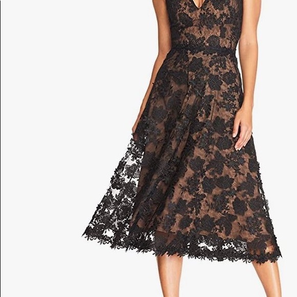 Excellent used time Dress the Population fit and flare dress , size Medium - Picture 8 of 8